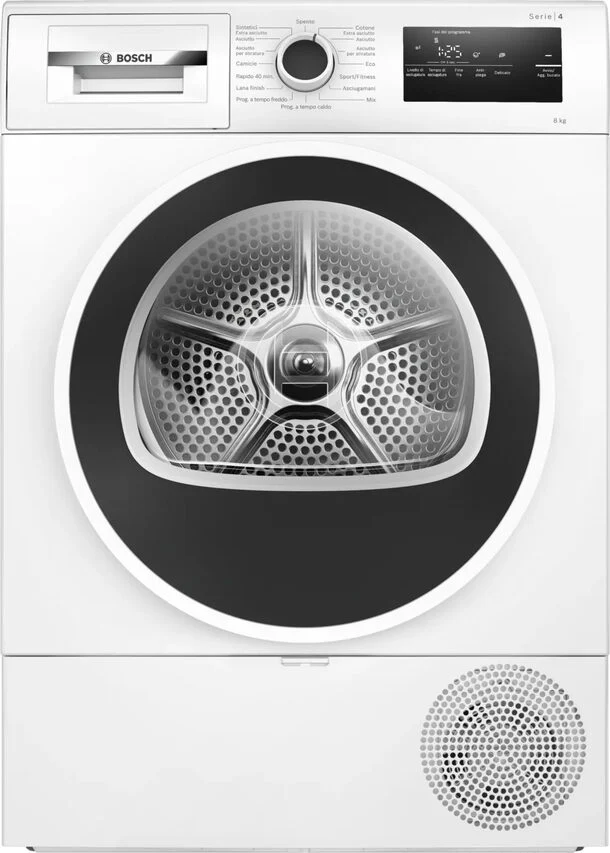 Bosch Serie 4 WTH85218II Asciugatrice a pompa di calore 8 kg Bianco