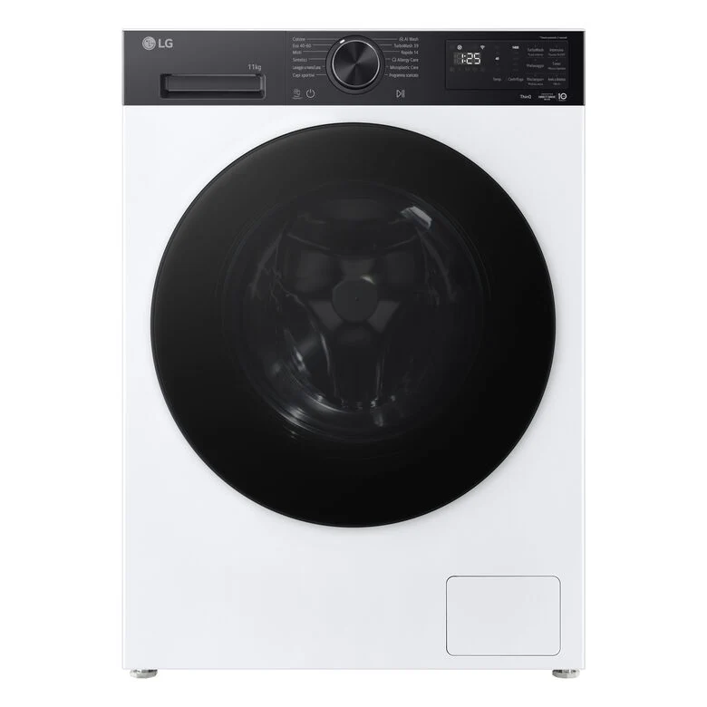 LG F4NX5011TKB Lavatrice Intelligente 11 kg Classe A-40% Bianco/Nero