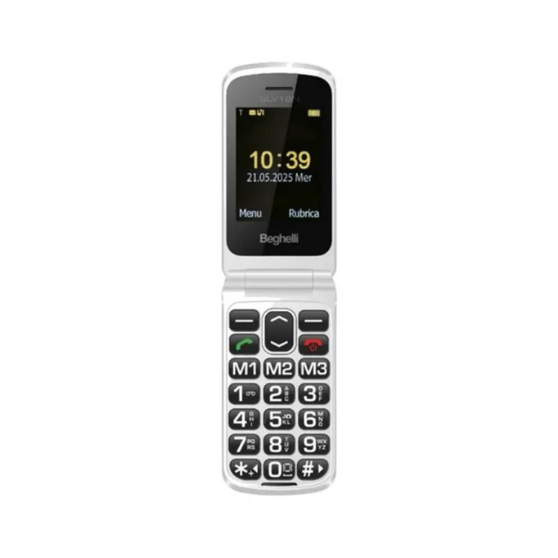 Beghelli Salvalavita Phone SLV18 ECODESIGN 6,1 cm (2.4") 88 g Argento Telefono per anziani