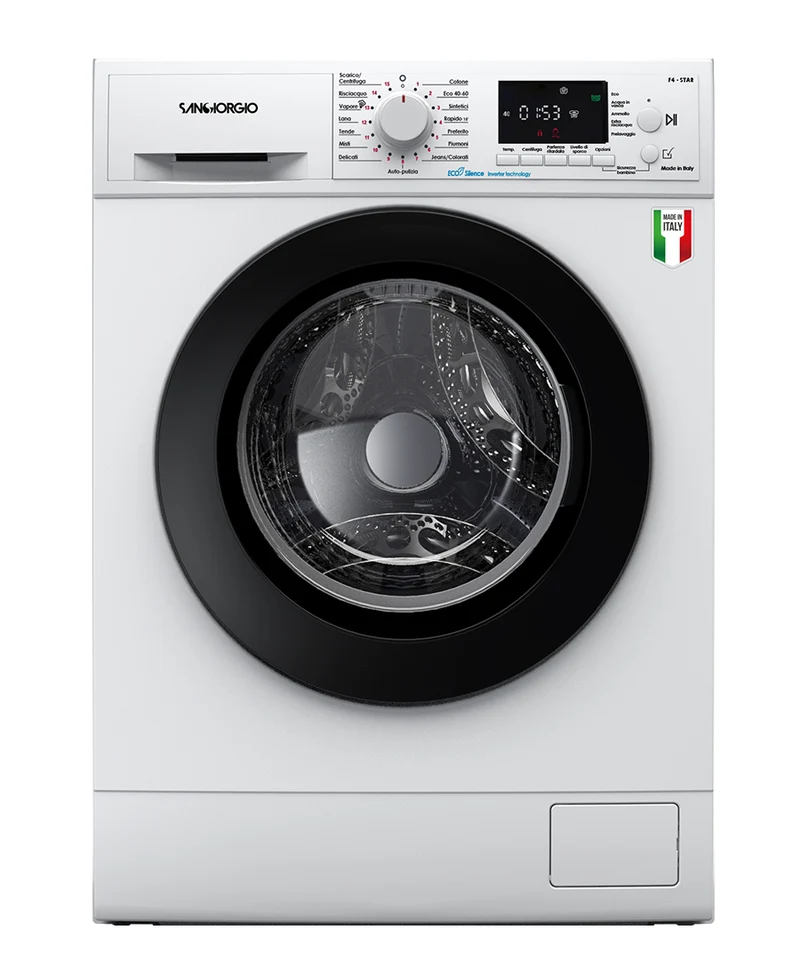 SanGiorgio F812A5 Lavatrice A Libera Installazione 8 Kg, Motore Inverter, 1200 Giri, Classe A, Bianco