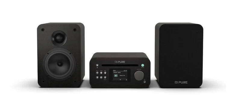 Pure Classic Stereo Mini Microsistema audio per la casa 20 W Nero
