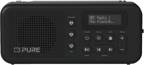 Pure Elan Radio Move Personale Digitale Nero
