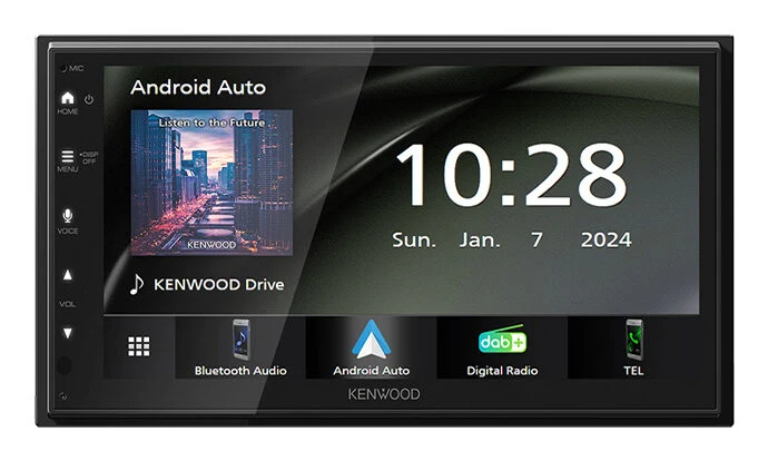 Kenwood DMX6523DABS Ricevitore multimediale per auto Nero Wi-Fi Bluetooth