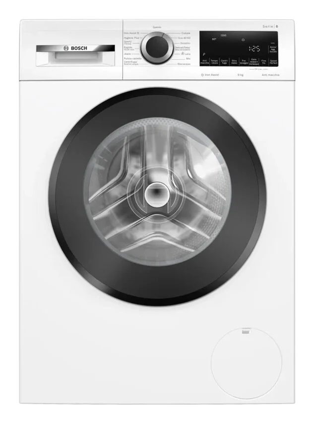 Bosch WGG242Z0IT Serie 6 Lavatrice A Libera Installazione 9 Kg, 1200 Giri, Anti Macchia, ActiveWater Plus, Speed Perfect, Classe A, Bianco