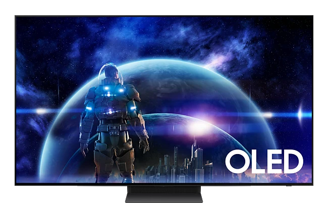 Samsung QE48S90DAEXZT Televisione Smart TV 48 Pollici Oled 4K Graphite Black Processore NQ4 AI GEN2 Self-illuminating pixels Laser Slim Design Dolby Atmos