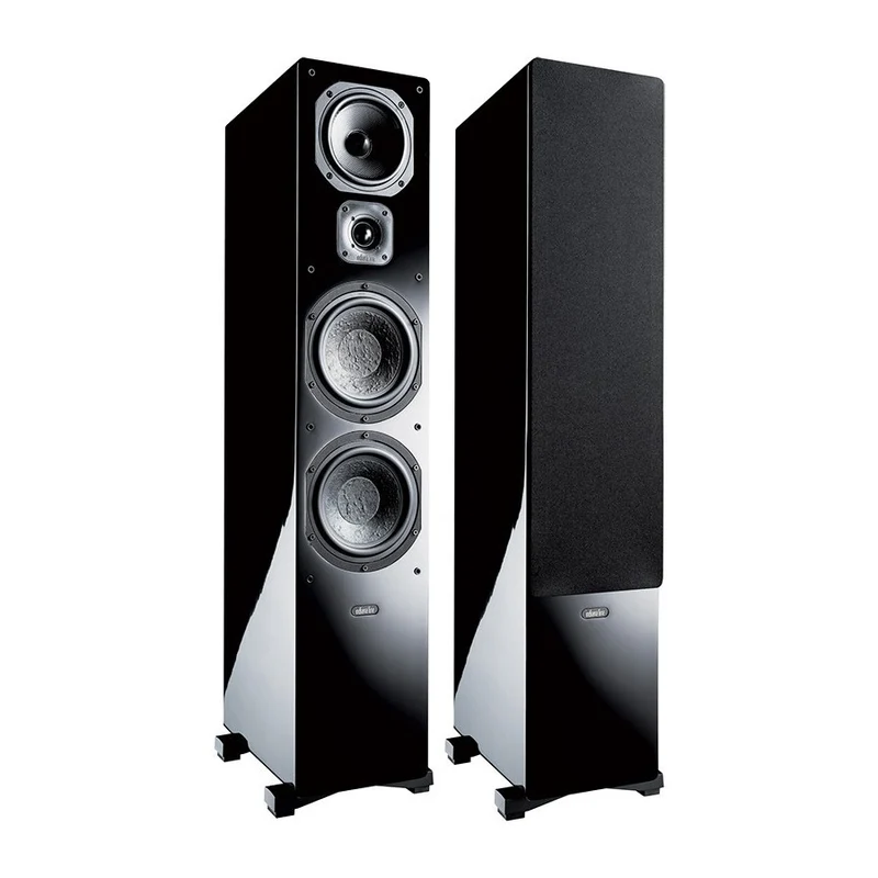 Indiana Line Diva 660 Nero Lucido Coppia Casse Pavimento 30-170W 3 vie Bass Reflex