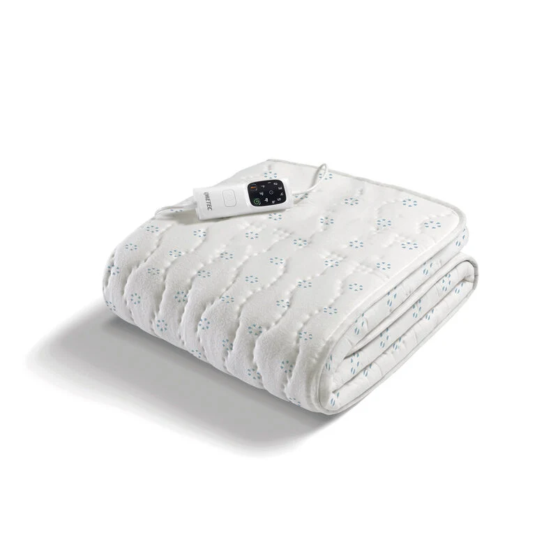 Imetec Scaldasonno Adapto singolo 150 x 80 cm, Basso consumo, Tecnologia brevettata, Riscaldamento rapido, Temperatura personalizzata, Cotone con trattamento antibatterico, Comando con 6 tem