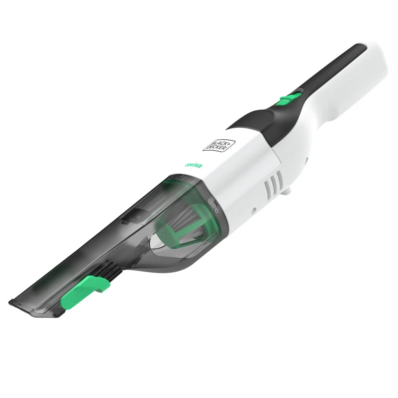 Black & Decker REVHV8C-QW Aspirapolvere Senza Filo e Senza Sacchetto a Batteria Nero/Bianco