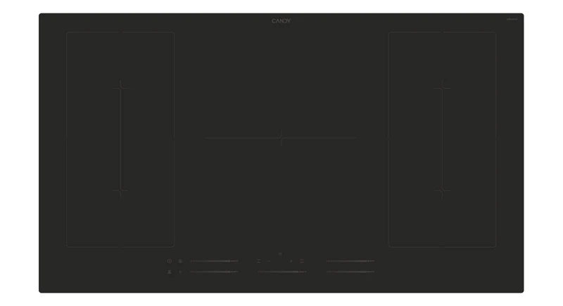 Candy CIFS954MCTT Piano cottura a induzione 90 cm 5 fornelli nero da incasso