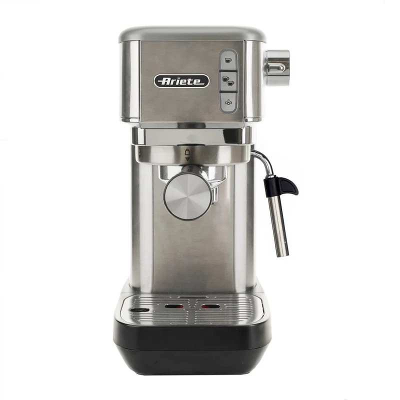 Ariete Macchina da caffè 1380 Silver, 1300W, 1,1L, 15 bar, cialde ESE e polvere