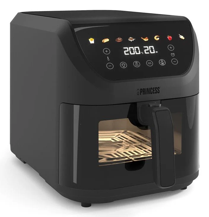 Princess SlimFry 182476 Friggitrice ad Aria 8L 2000W Nero Tecnologia Aria Calda