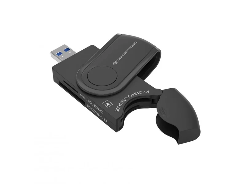 Conceptronic StreamVault BIAN04B Lettore di Schede USB 3.2 4-in-1 Nero MicroSD/SD