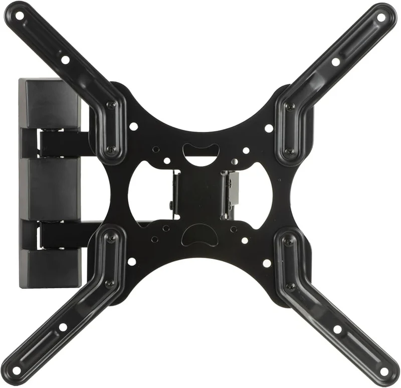 LINK Braccio a Muro 3 Snodi per TV LKBR30 23"-50" 25 kg VESA 400x400 Inclinazione ±15° Rotazione 180° Nero