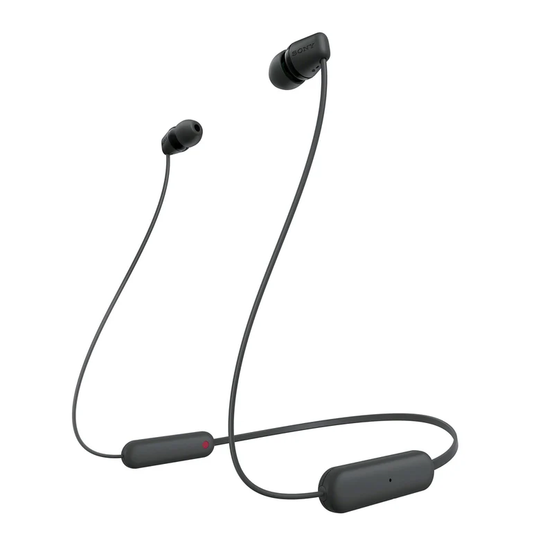 Sony WI-C100 Cuffie Wireless Bluetooth Nero con Microfono Autonomia 25 Ore