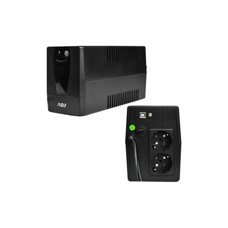 ADJ UPS Gruppo di Continuità Line Interactive 900VA 480W Desktop 2 Prese Schuko USB