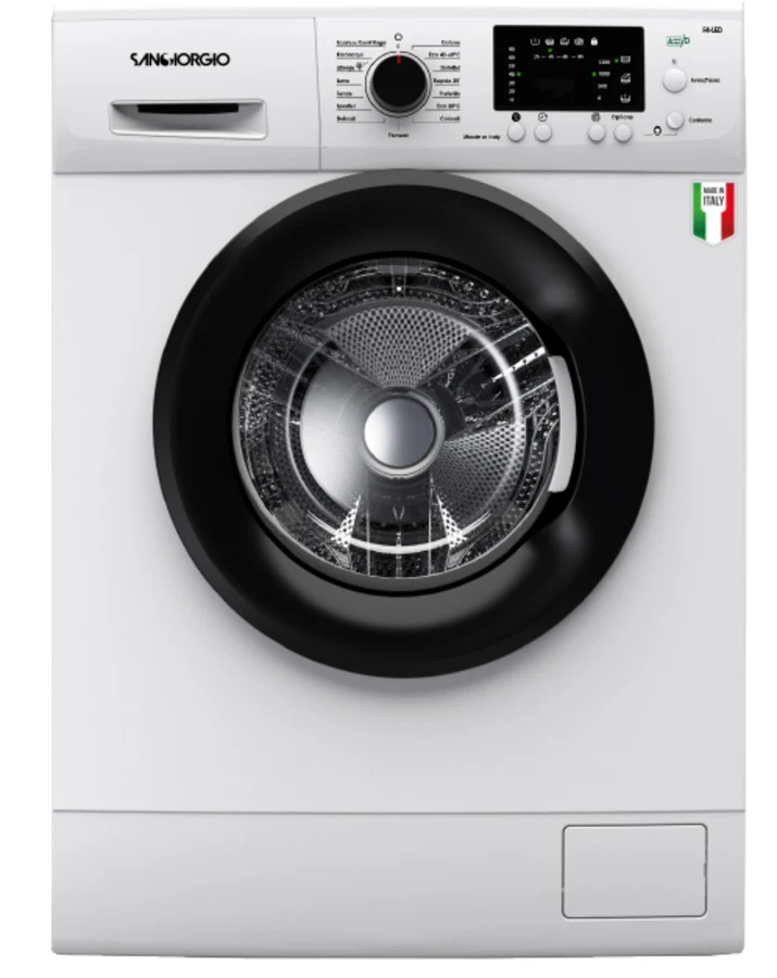SANGIORGIO FS712BL Caricamento Frontale Lavatrice Slim con Display LED da 7 kg B 1200 giri/min