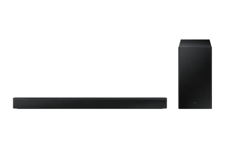Samsung Soundbar HW-B450/ZF con subwoofer 2.1 canali 300W, bassi profondi, effetto surround, suone ottimizzato, unico telecomando