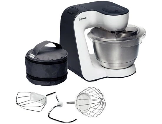 Bosch MUM54A00 robot da cucina 900 W 3,9 L Nero, Argento, Bianco