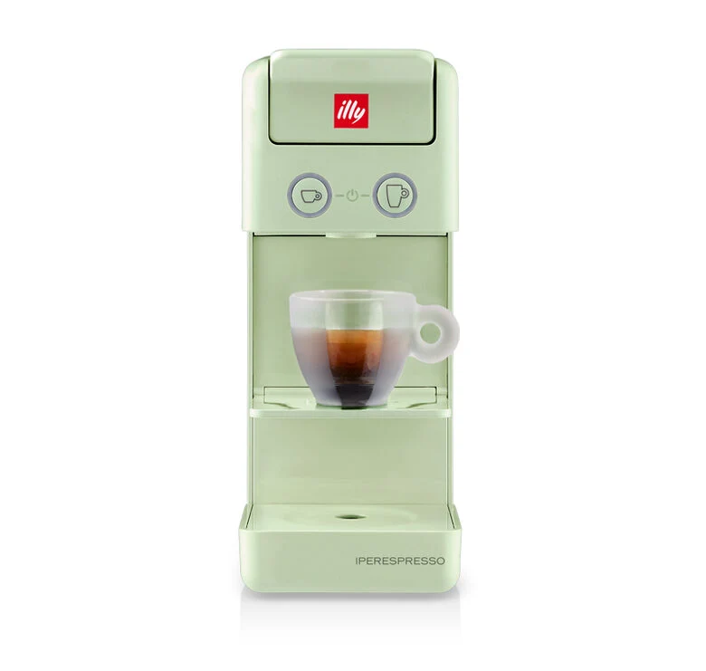 Illy Macchina Del Caffe Capsule Iperespresso Espresso Coffee Y3.3 Verde Pastello più 14 Capsule