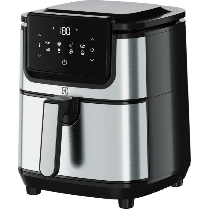Electrolux E6AF1-4ST Singolo 4,5 L Indipendente 1500 W Friggitrice ad aria calda Nero, Acciaio inossidabile