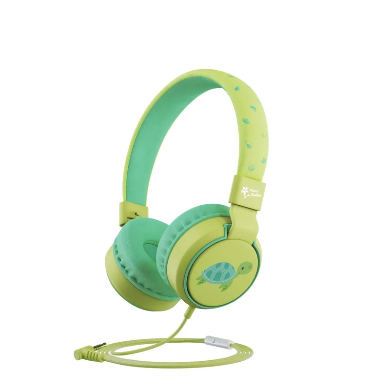 Urbanista Planet Buddies Turtle Cuffie Con Cavo Reciclate Al 50%