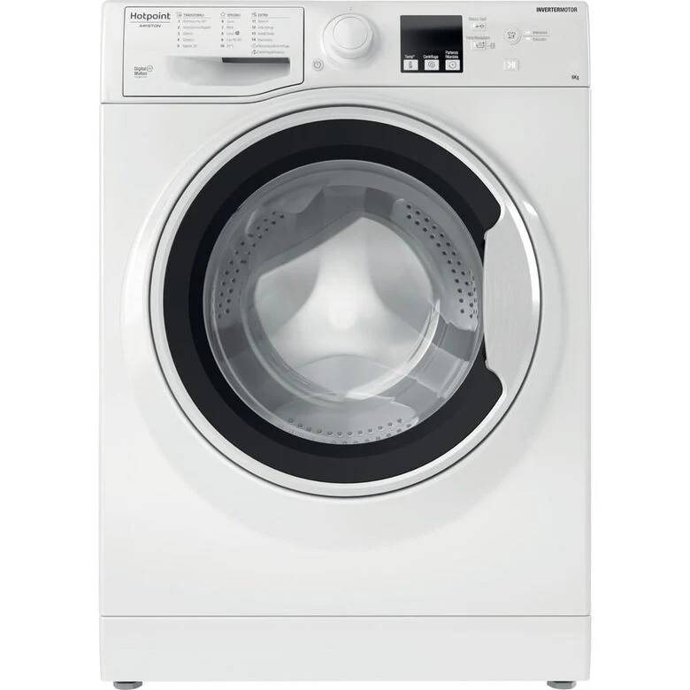 Hotpoint Ariston RSSF 624 W IT N Lavatrice Slim A Libera Installazione 6 Kg, 1200 Giri, Anti Allergy, Cura Della Lana, Classe C, Bianco