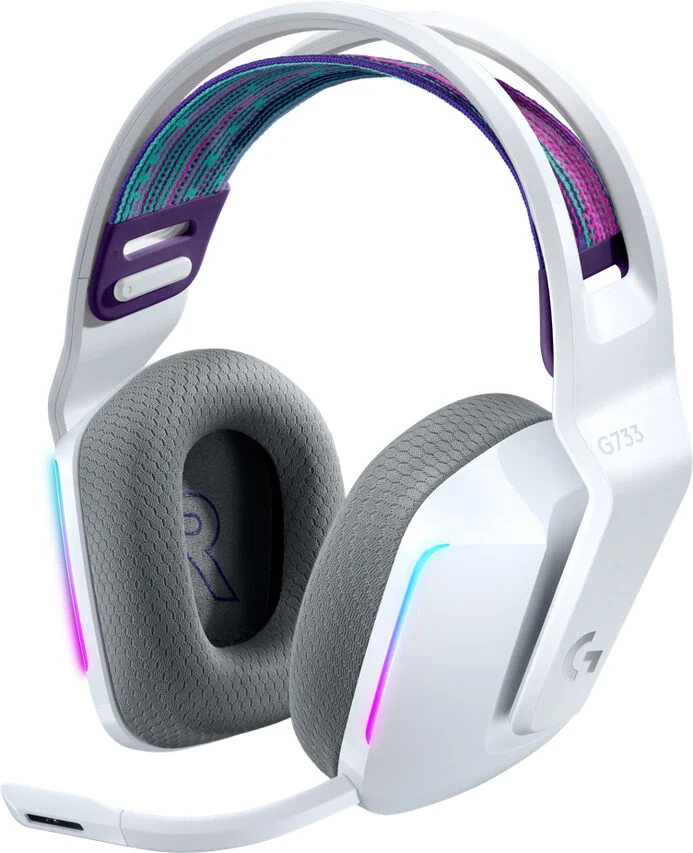 Logitech G G733 Wireless Headset Auricolare A Padiglione Giocare Bianco