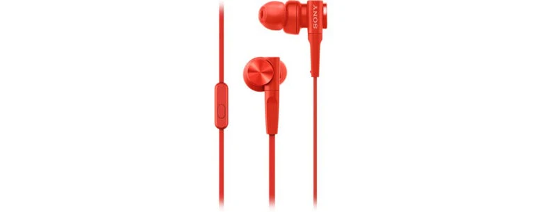 Sony MDR-XB55APR Cuffie Cablato In-ear Musica e Chiamate Rosso