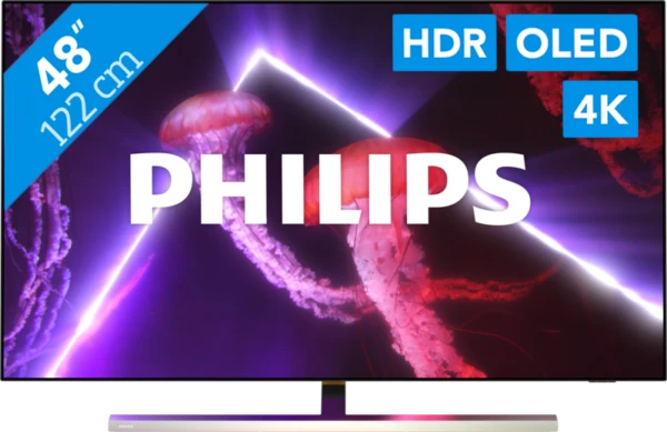 Philips 48OLED807/12 TV 121,9 cm (48") 4K Ultra HD Smart TV Wi-Fi Metallico