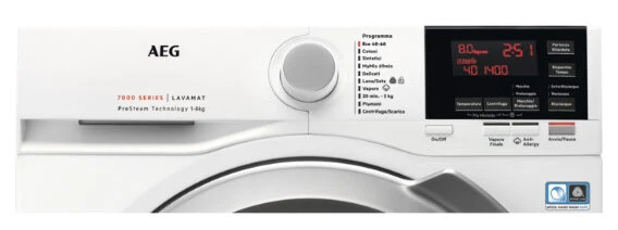 AEG L7FBG843 lavatrice Caricamento frontale 8 kg 1400 Giri/min A Bianco