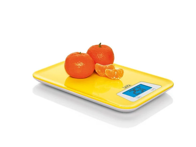 Laica KS1023Z bilancia da cucina Giallo Superficie piana Rettangolo Bilancia da cucina elettronica