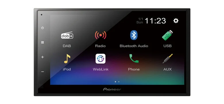 Pioneer DMH-A340DAB Monitor Autoradio Nero 200 W Bluetooth