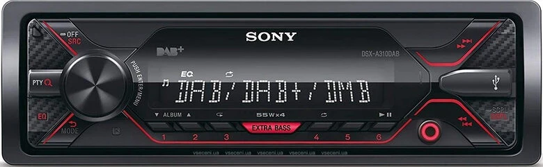 Sony DSX-A310KIT Nero, Rosso 220 W