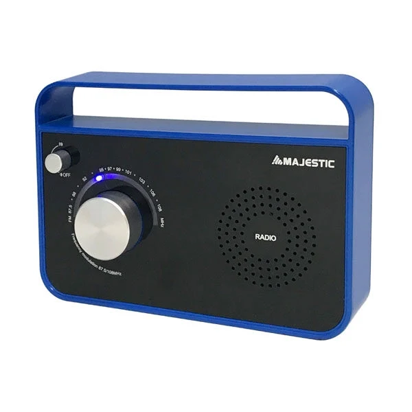 New Majestic RT-191 AX Portatile Analogico Nero, Blu