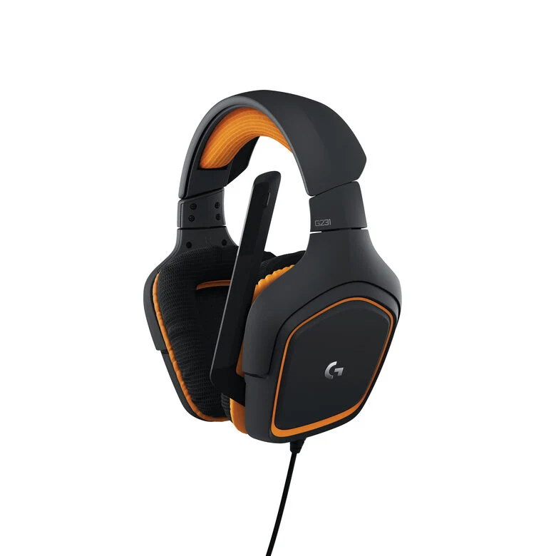 Logitech G G231 Prodigy Auricolare Cablato A Padiglione Giocare Nero, Arancione