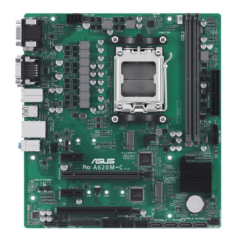 ASUS PRO A620M-C-CSM Scheda Madre micro ATX Socket AM5 Chipset AMD A620