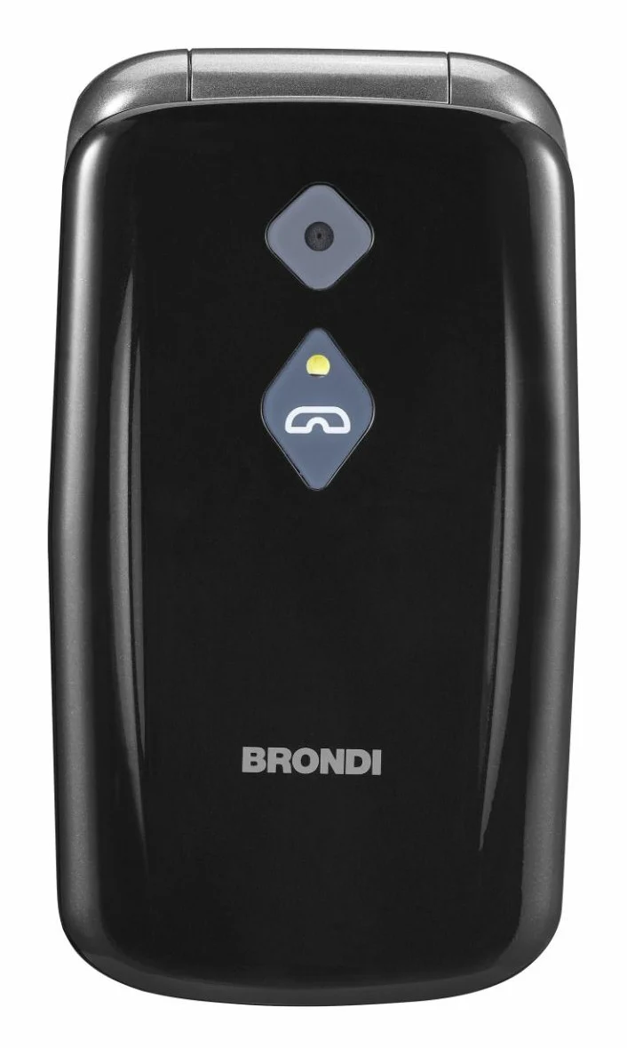 Brondi Amico Sicuro Plus Telefono Cellulare per Anziani Nero Doppia SIM 2G SOS