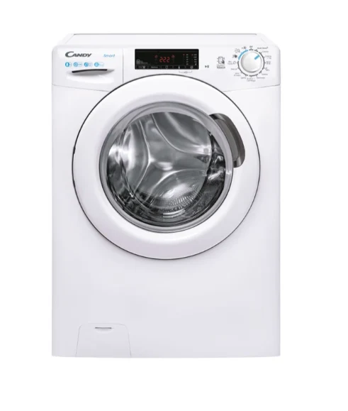 Ⓜ️🔵🔵🔵 Candy CSS128TW4-11 - Lavatrice a carica frontale Smart, Libera installazione, 8 kg, 1200 RPM, Bianco, 16 programmi, Contenuti extra e controllo di prossimità (NFC), L x P x A (cm) 60x52x85, Classe B