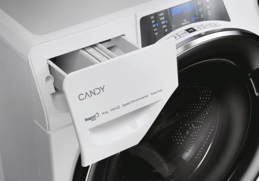 Ⓜ️🔵🔵🔵 Candy RP 4146BWMBC/1-S - Lavatrice a carica frontale RapidÓ PRO, Libera installazione, 14 kg, 1400 RPM, Bianco, 15+1 programmi, Controllo remoto avanzato e contenuti extra (Wi-Fi + BLE), L x P x A (cm) 60x67x85, Classe A