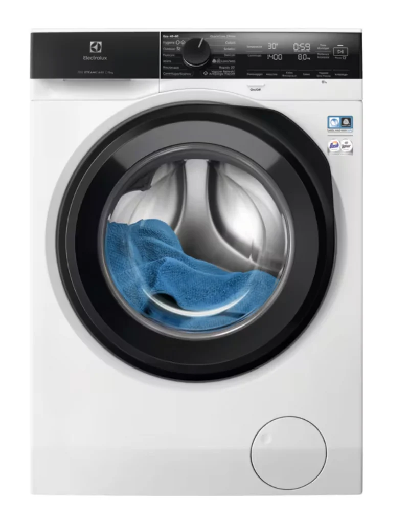 Ⓜ️🔵🔵🔵 Electrolux EW7FBG411G - Lavatrice carica frontale11 kg, SteamCare, 1400 giri, bianca, Nuova classe A