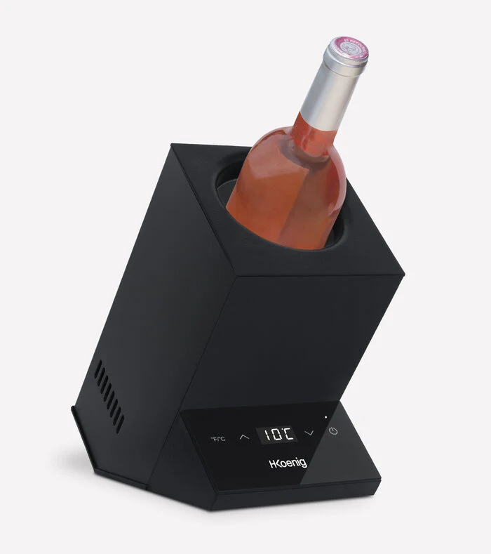 Ⓜ️🔵🔵🔵 H.Koenig LVX26 - [📦🚨Spedizione immediata!🚚💨] Raffreddatore per bottiglia di vino, da tavolo, SEAU À GLACE ELETTRICO, secchiello per vino elettrico