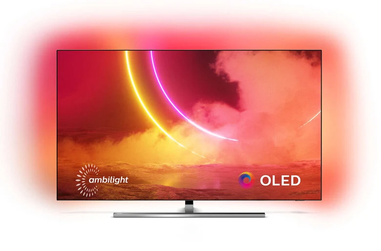 Philips 55OLED855/12 TV OLED 55" 4K Ultra HD Smart TV Wi-Fi Nero, Argento