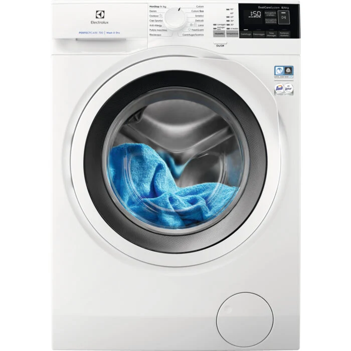 Electrolux EW7W484W lavasciuga Libera installazione Caricamento frontale Bianco E