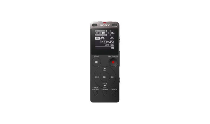 Sony ICD-UX560 Memoria interna e scheda di memoria Nero