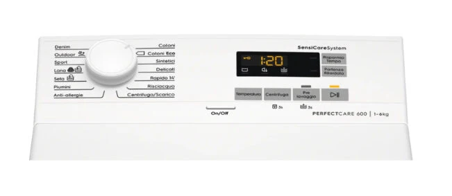 Electrolux EW6T560U lavatrice Caricamento dall'alto 6 kg 1000 Giri/min F Bianco