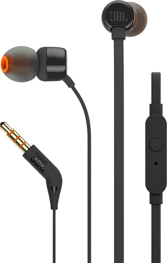 JBL T110 Auricolare Cablato In-ear Musica e Chiamate Nero