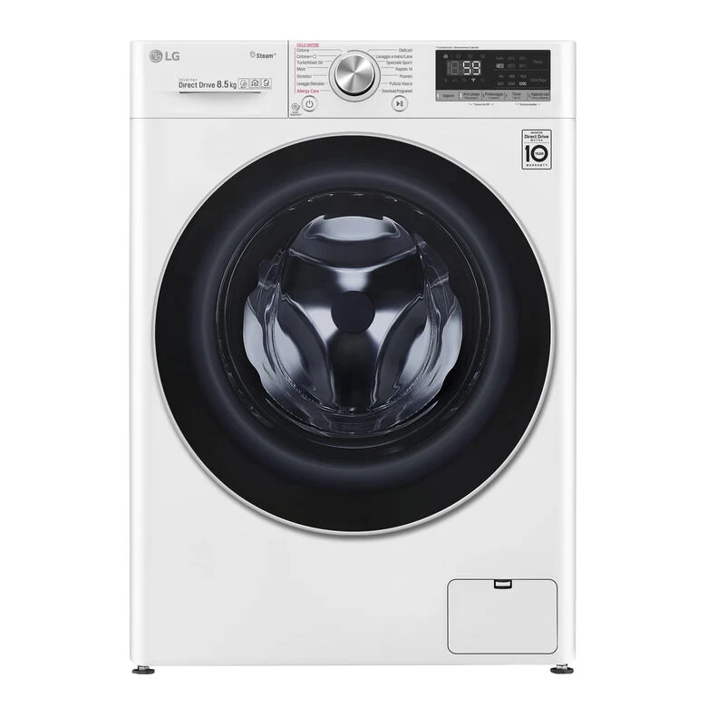 LG F2WV7S8P1 Lavatrice Slim Intelligente AIDD 8.5kg Vapore TurboWash 1400 Giri/min Carica frontale Classe A+++-30%