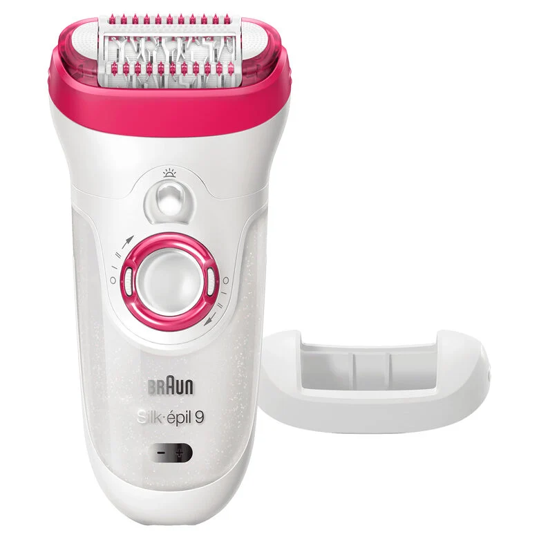 Braun Silk-épil 9 81676497 epilatore 40 pinzette Rosa, Bianco