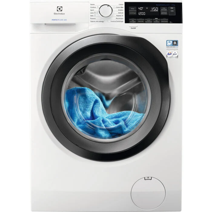 Electrolux EW6F394S lavatrice Caricamento frontale 9 kg 1400 Giri/min D Bianco