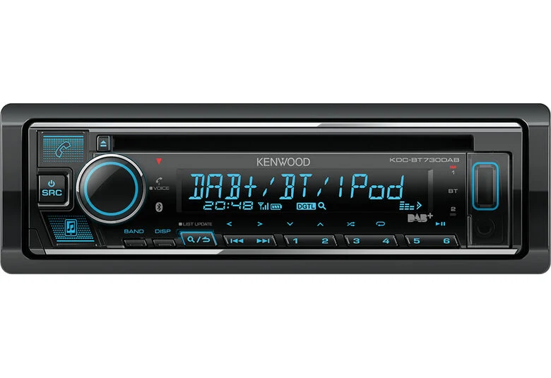 Kenwood KDC-BT730DAB Ricevitore multimediale per auto Nero 88 W Bluetooth